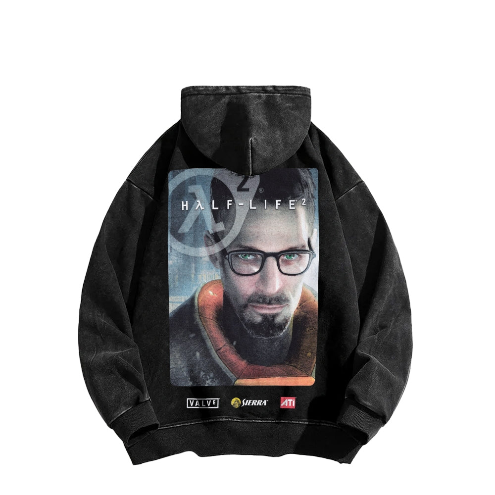Half Life Unisex Washed Hoodie 2601017484