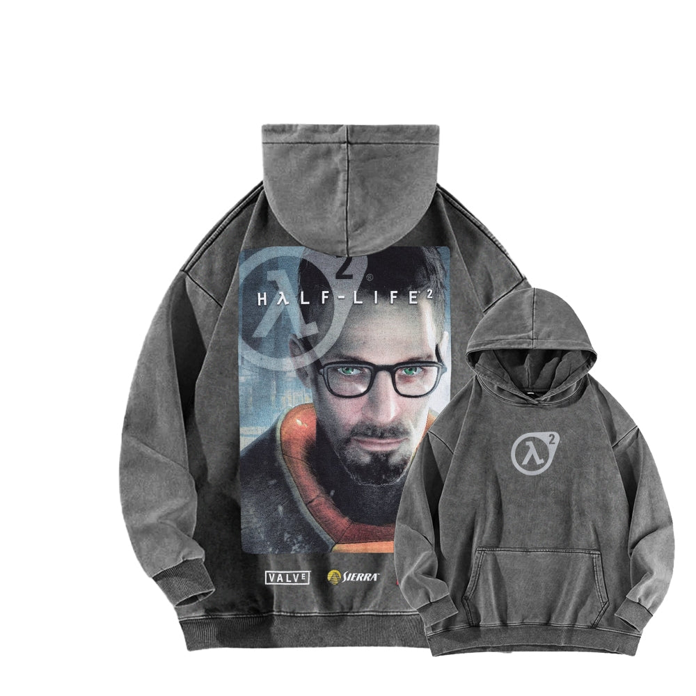 Half Life Unisex Washed Hoodie 2601017484