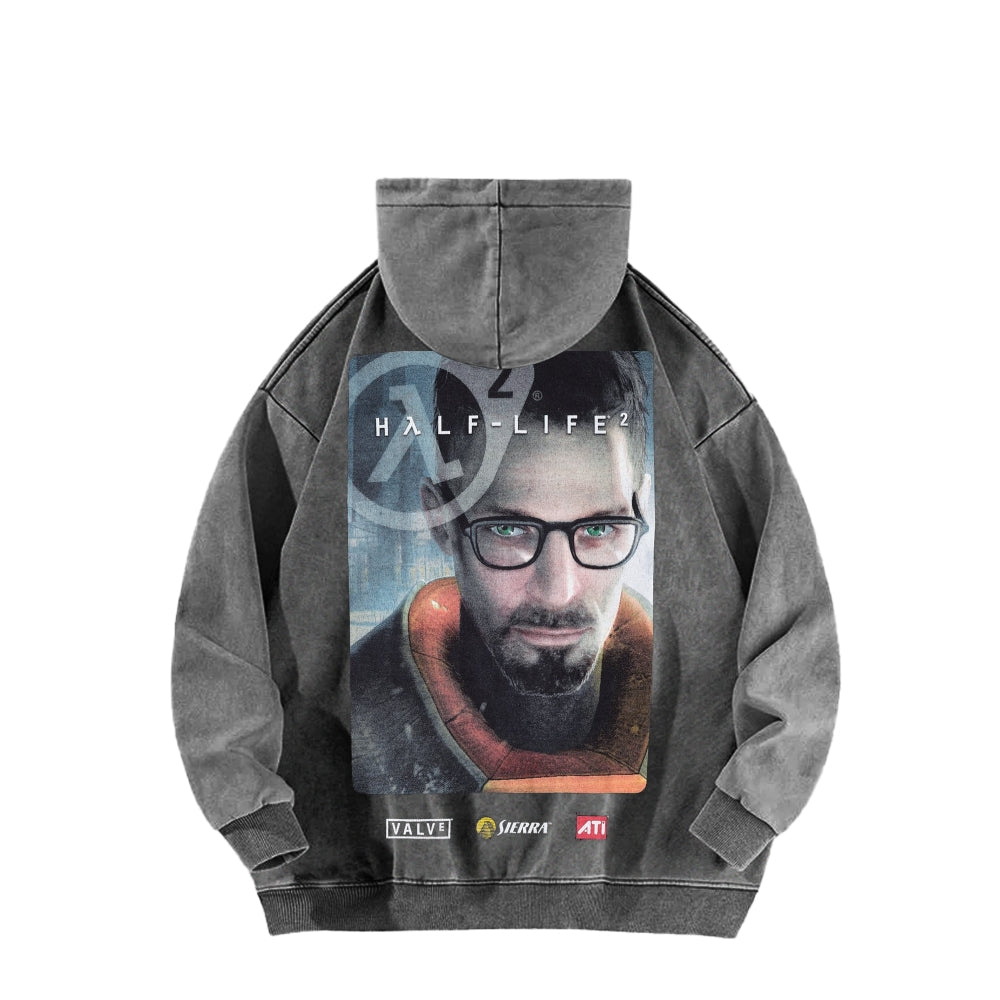 Half Life Unisex Washed Hoodie 2601017484