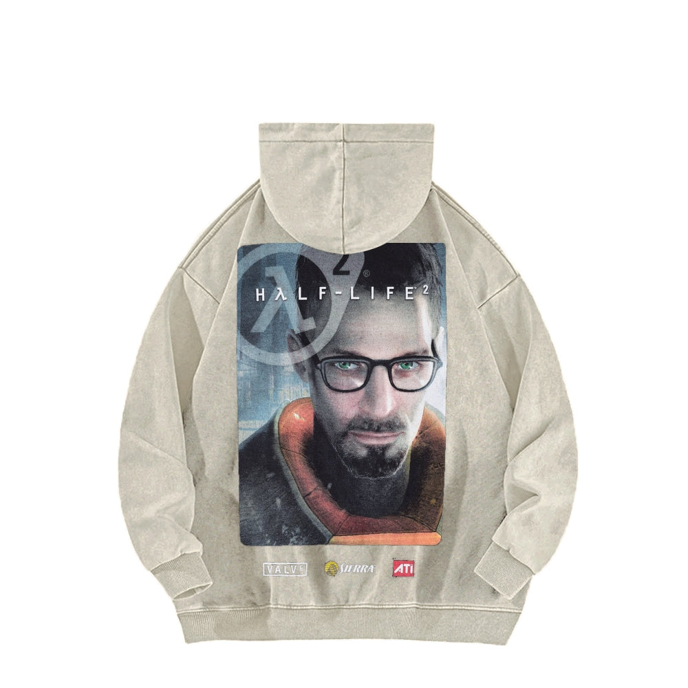Half Life Unisex Washed Hoodie 2601017484