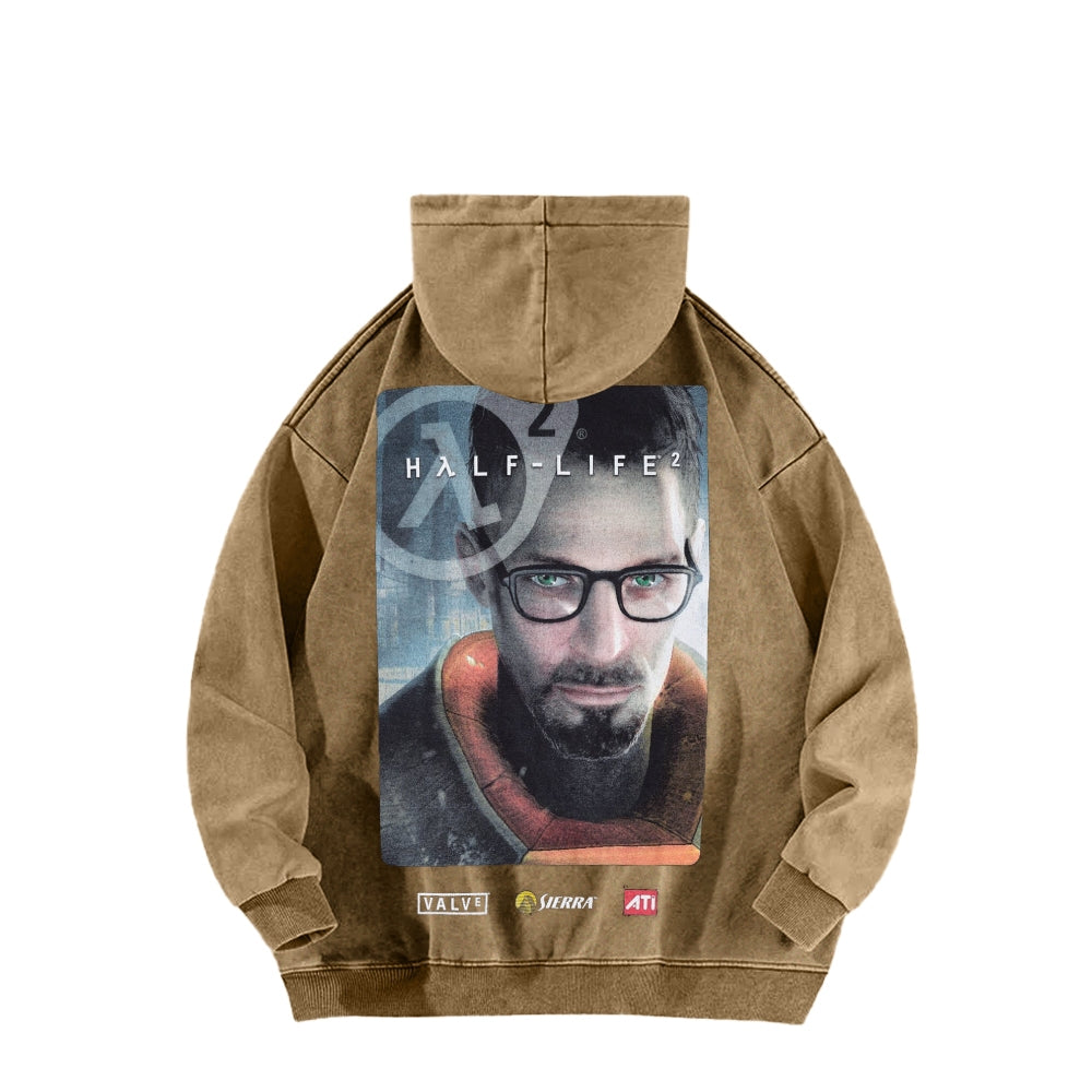 Half Life Unisex Washed Hoodie 2601017484