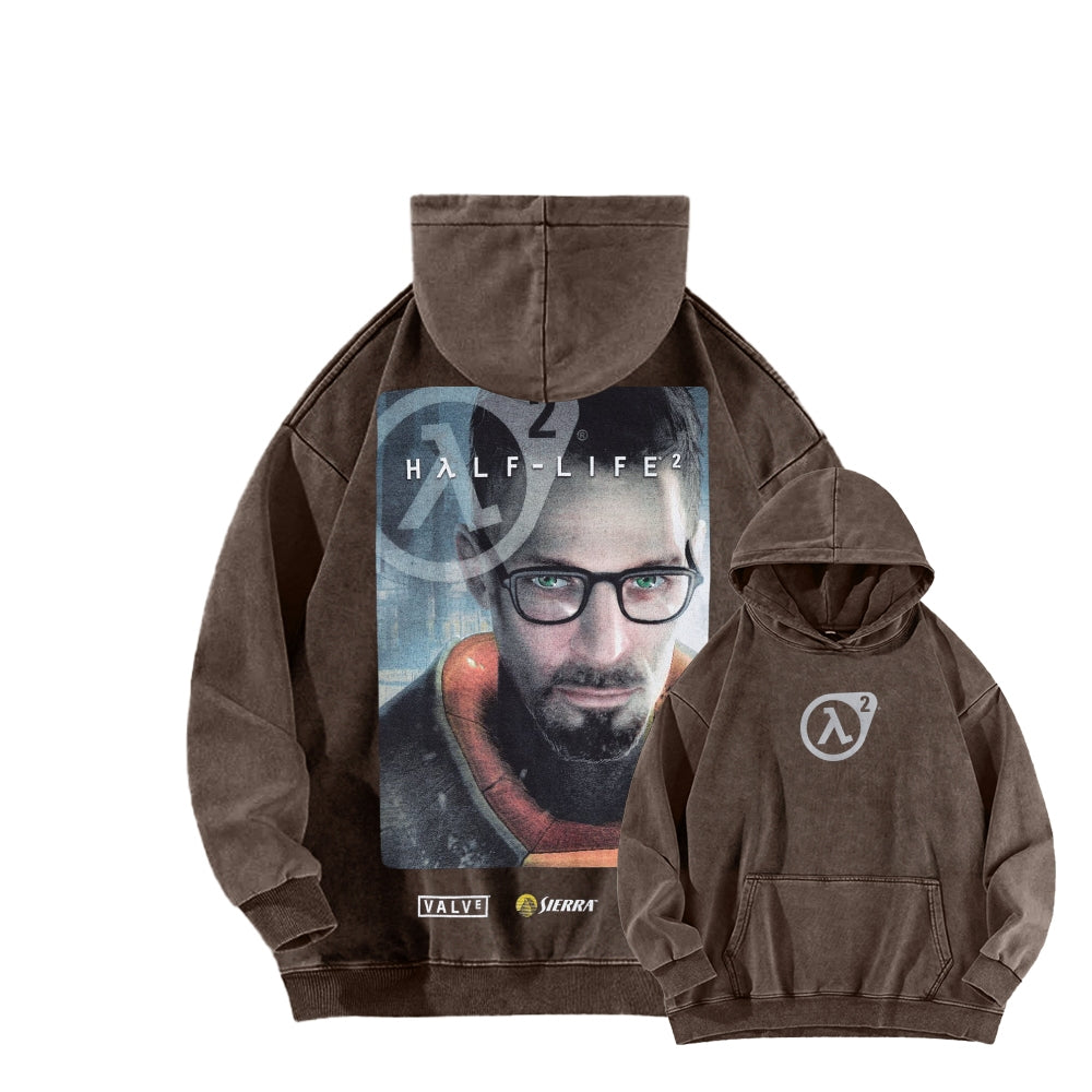 Half Life Unisex Washed Hoodie 2601017484