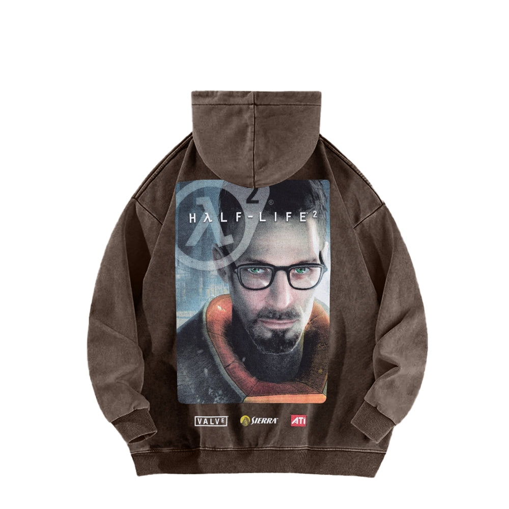 Half Life Unisex Washed Hoodie 2601017484