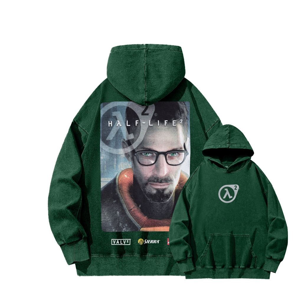 Half Life Unisex Washed Hoodie 2601017484