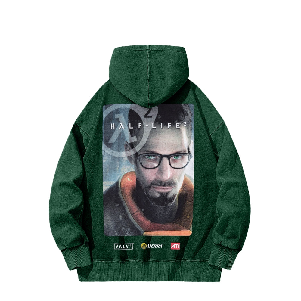Half Life Unisex Washed Hoodie 2601017484