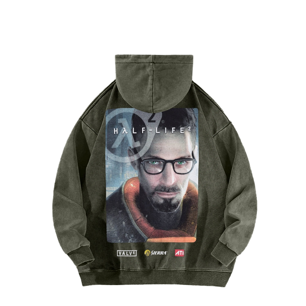 Half Life Unisex Washed Hoodie 2601017484