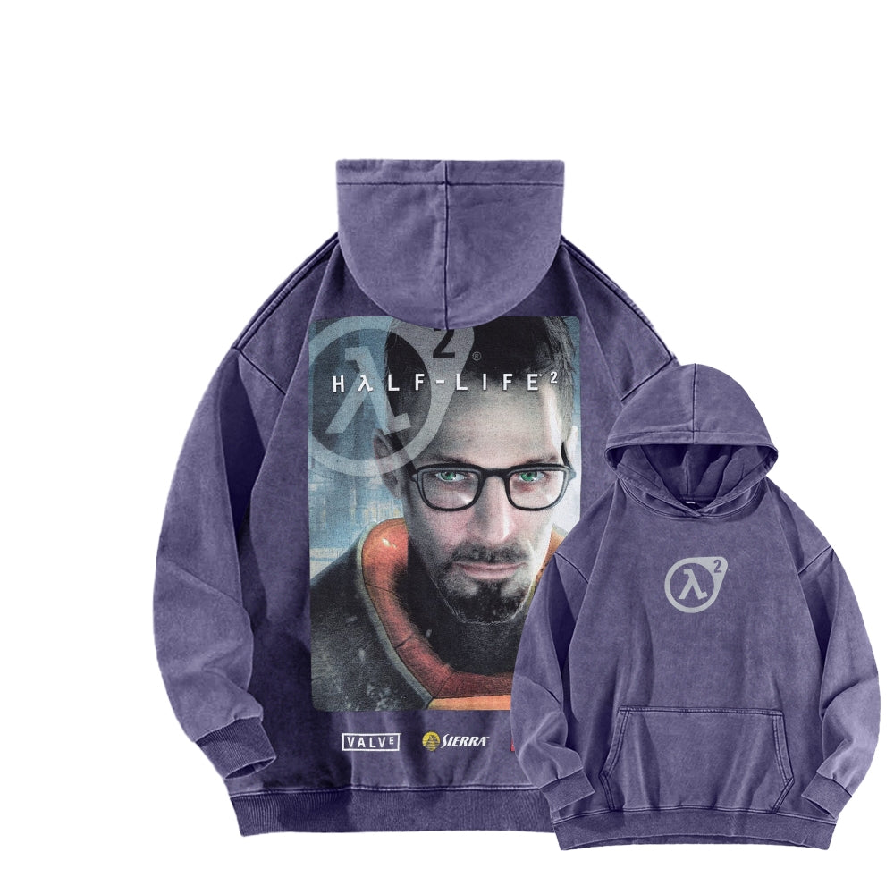 Half Life Unisex Washed Hoodie 2601017484