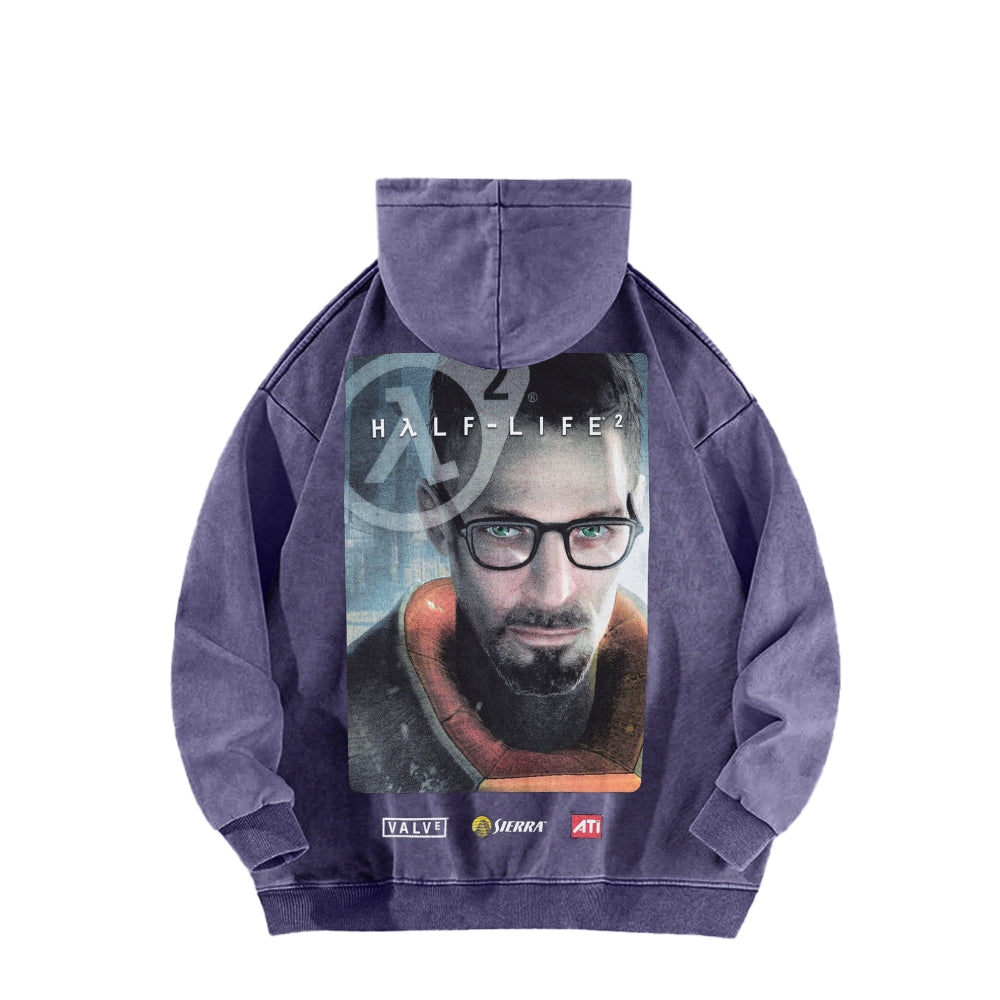 Half Life Unisex Washed Hoodie 2601017484