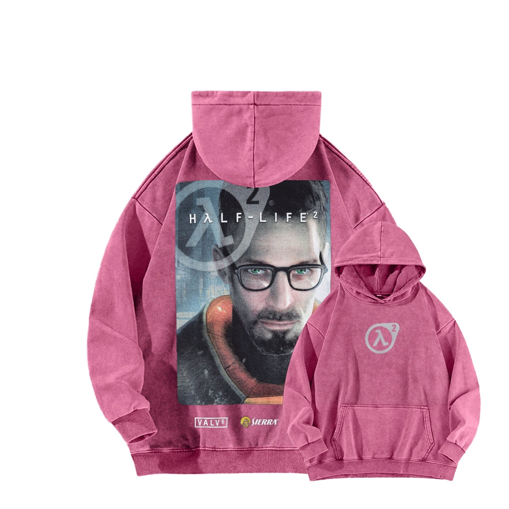 Half Life Unisex Washed Hoodie 2601017484