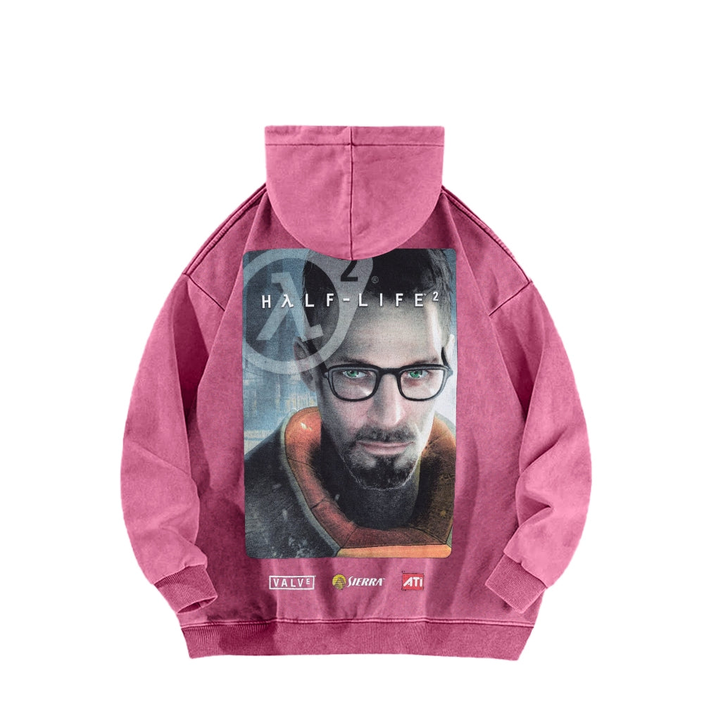 Half Life Unisex Washed Hoodie 2601017484