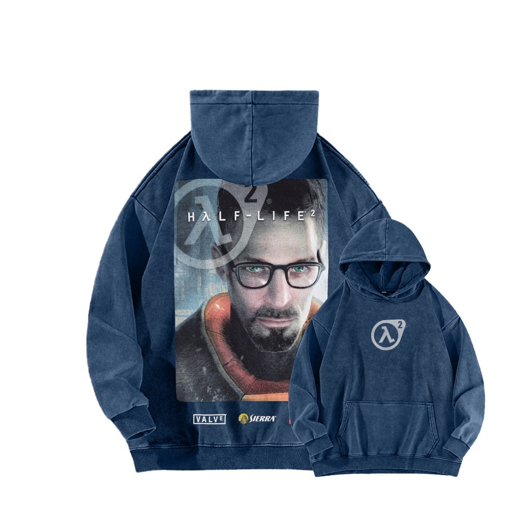 Half Life Unisex Washed Hoodie 2601017484