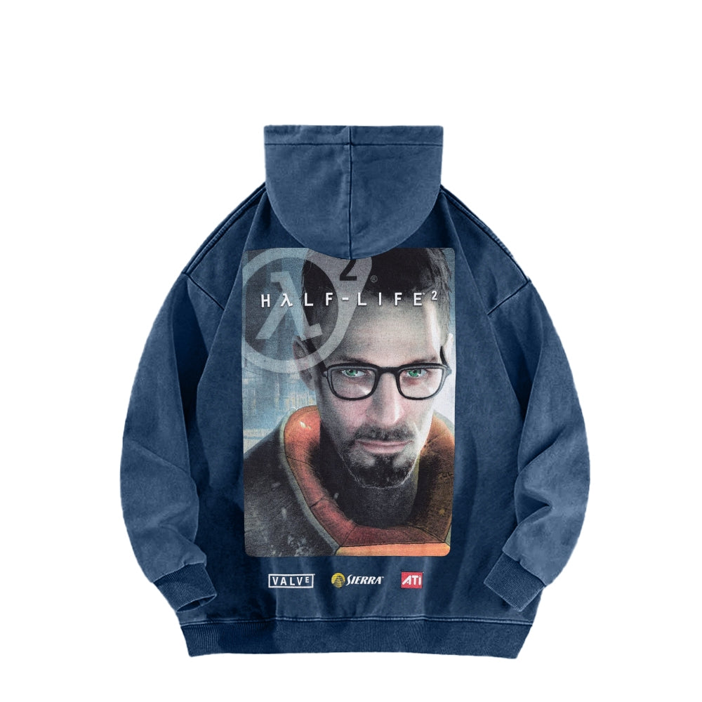 Half Life Unisex Washed Hoodie 2601017484