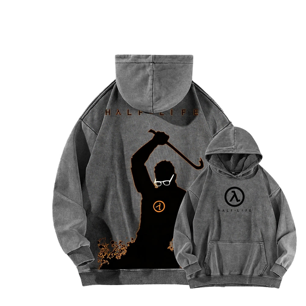 Half Life Unisex Washed Hoodie 2601017487