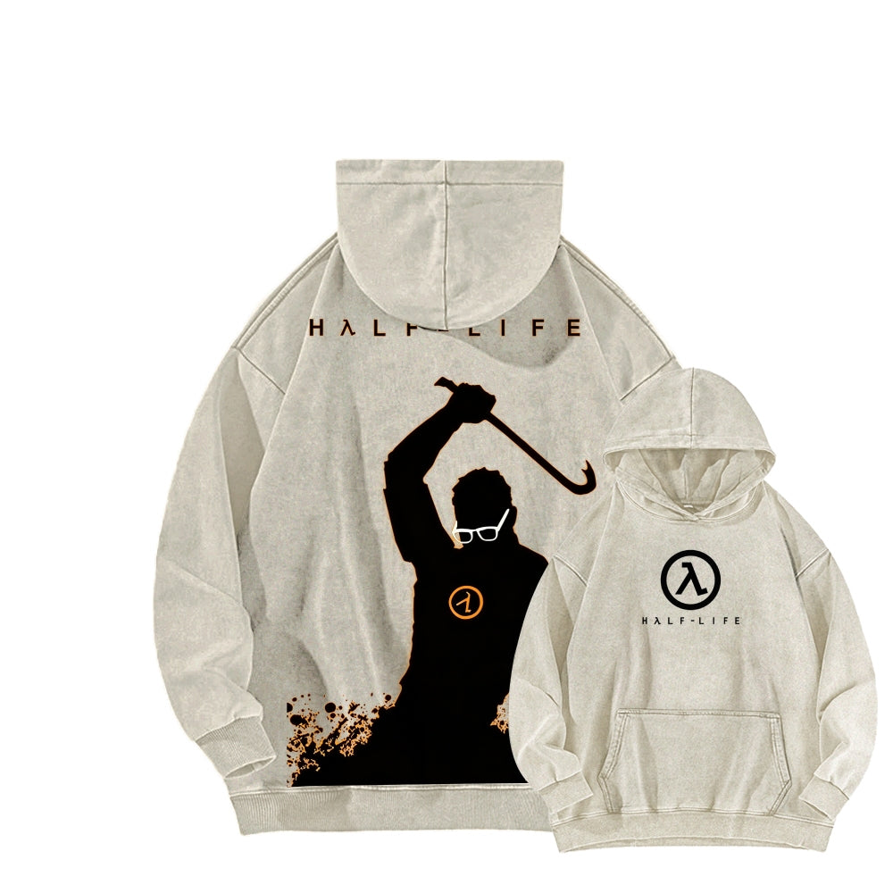Half Life Unisex Washed Hoodie 2601017487