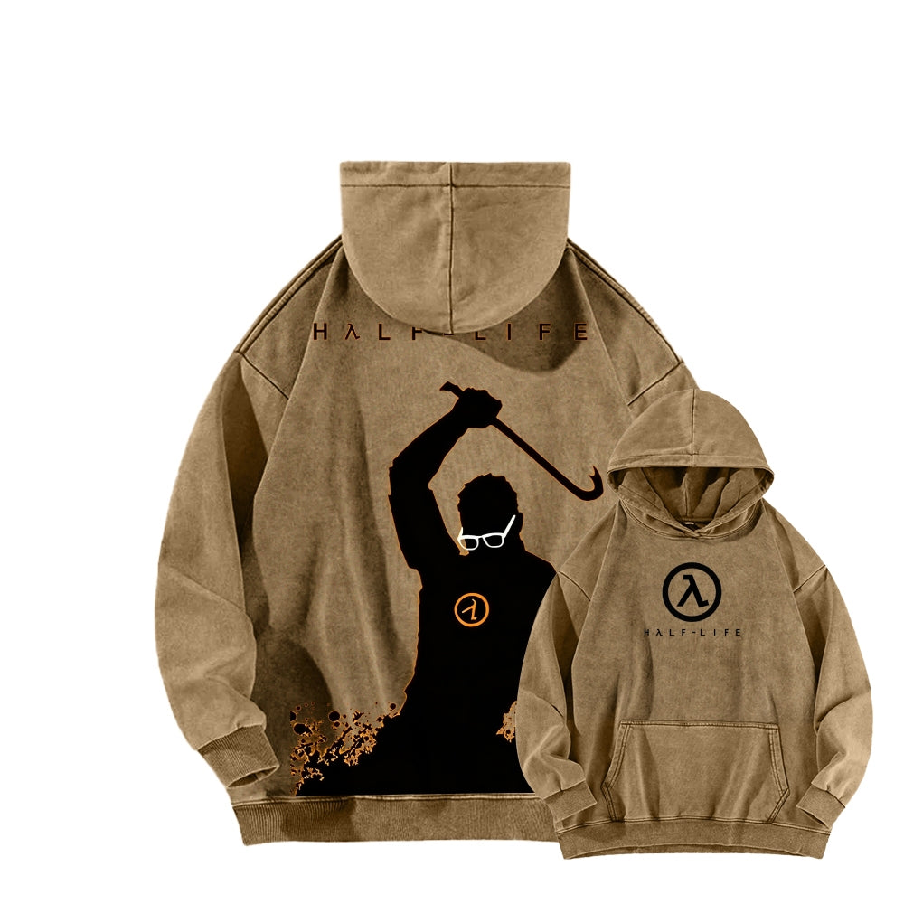 Half Life Unisex Washed Hoodie 2601017487