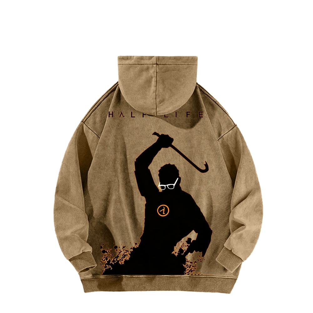 Half Life Unisex Washed Hoodie 2601017487