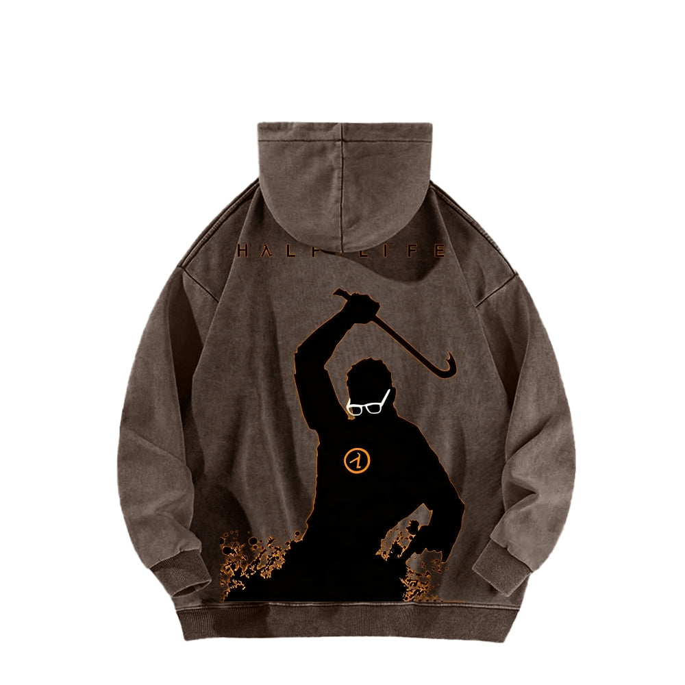 Half Life Unisex Washed Hoodie 2601017487