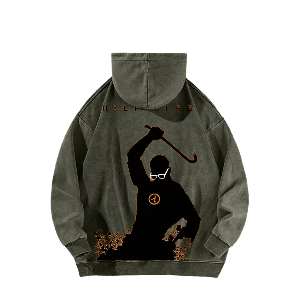 Half Life Unisex Washed Hoodie 2601017487