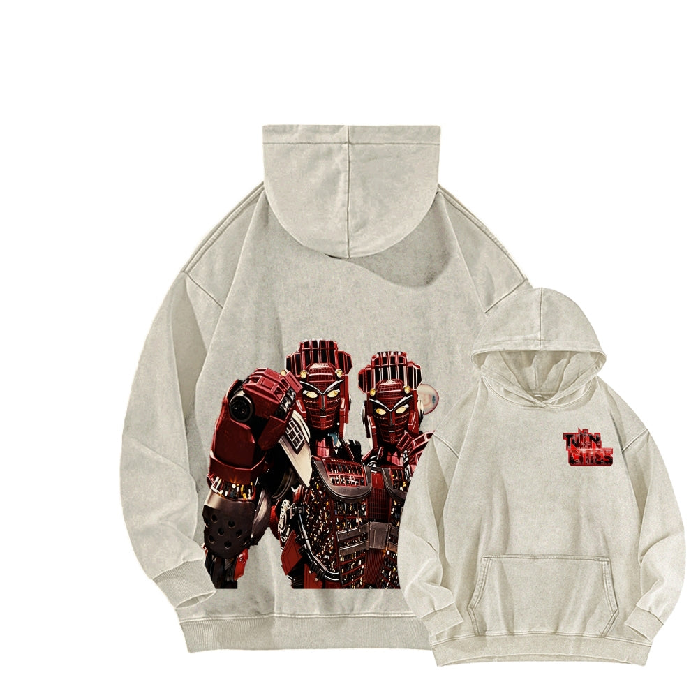 Real Steel Unisex Washed Hoodie 2601018345