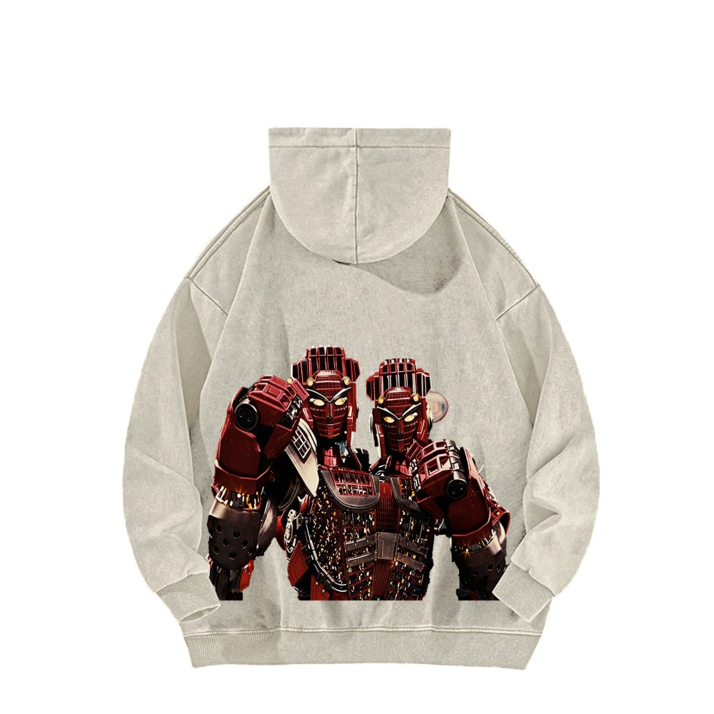 Real Steel Unisex Washed Hoodie 2601018345