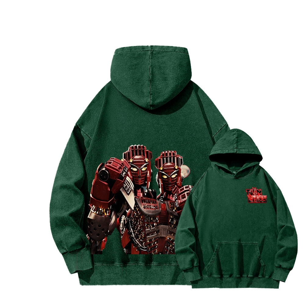 Real Steel Unisex Washed Hoodie 2601018345