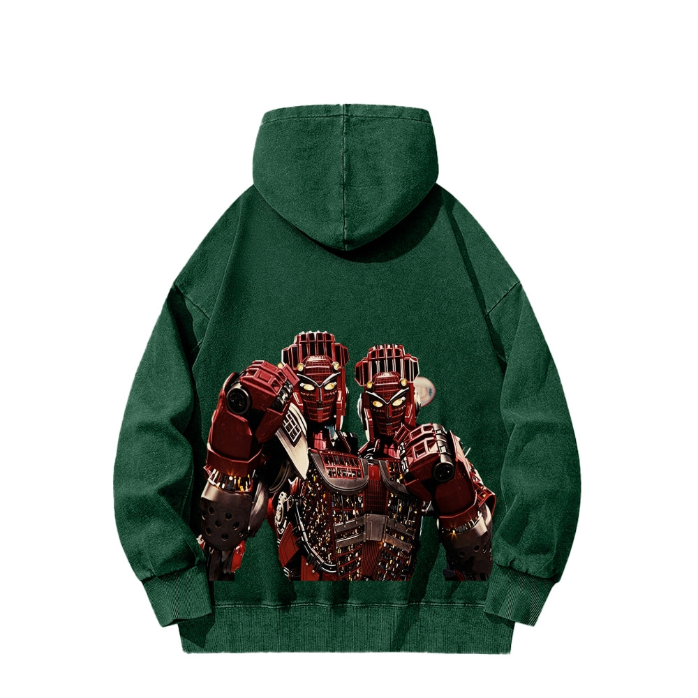 Real Steel Unisex Washed Hoodie 2601018345