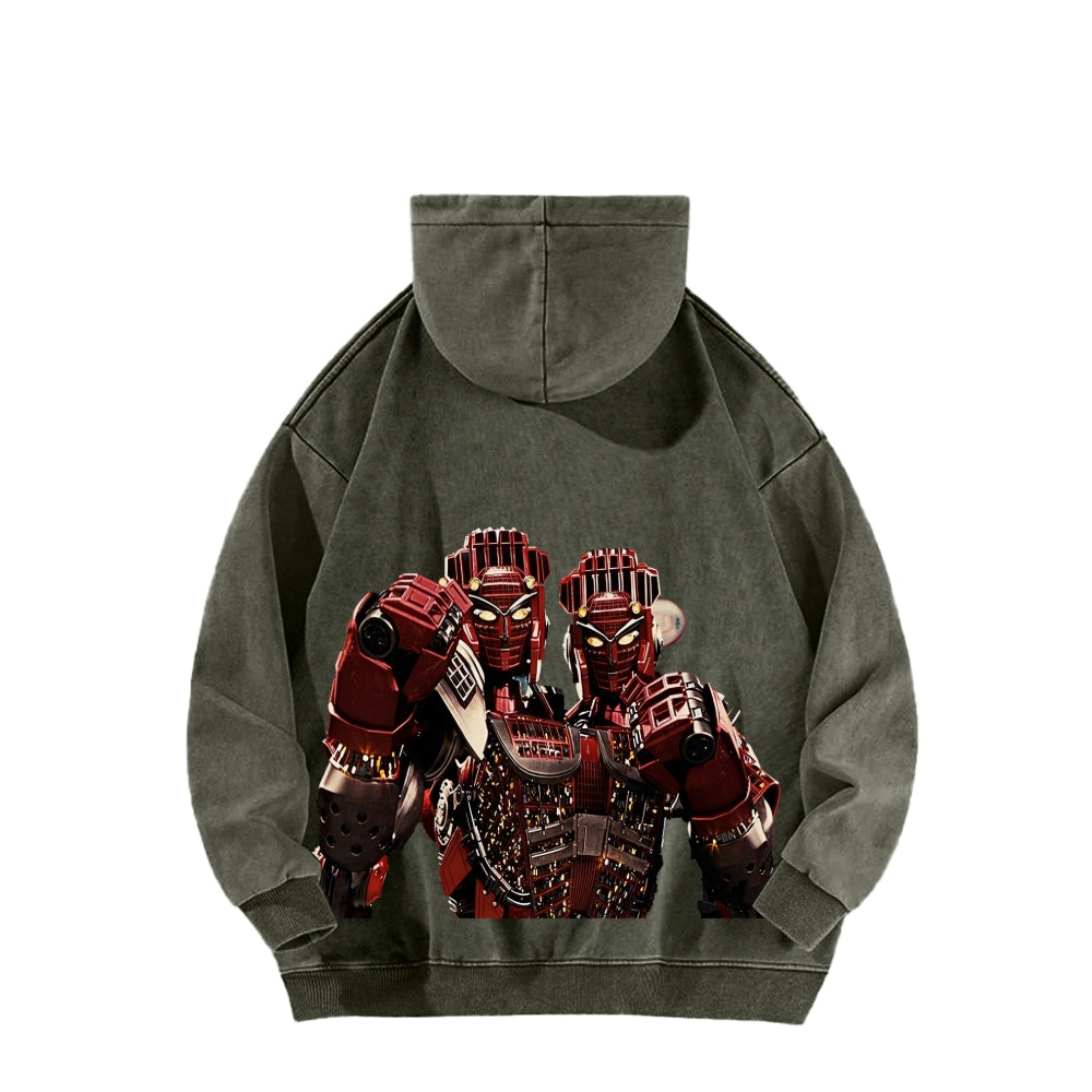 Real Steel Unisex Washed Hoodie 2601018345