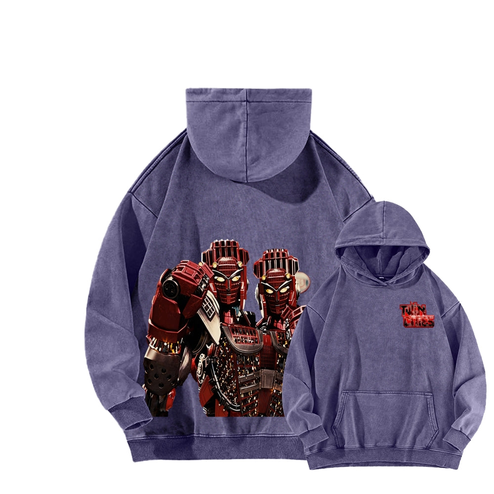 Real Steel Unisex Washed Hoodie 2601018345