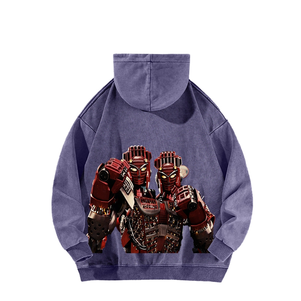 Real Steel Unisex Washed Hoodie 2601018345