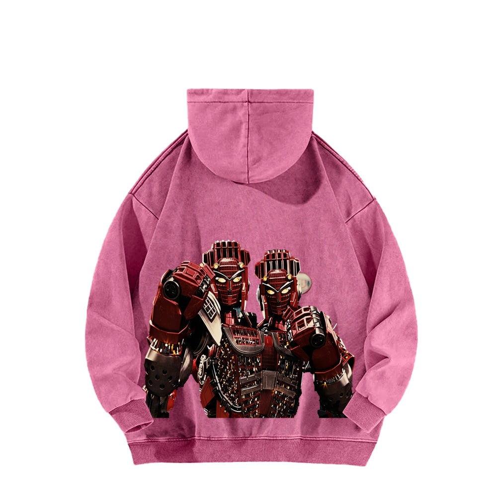 Real Steel Unisex Washed Hoodie 2601018345