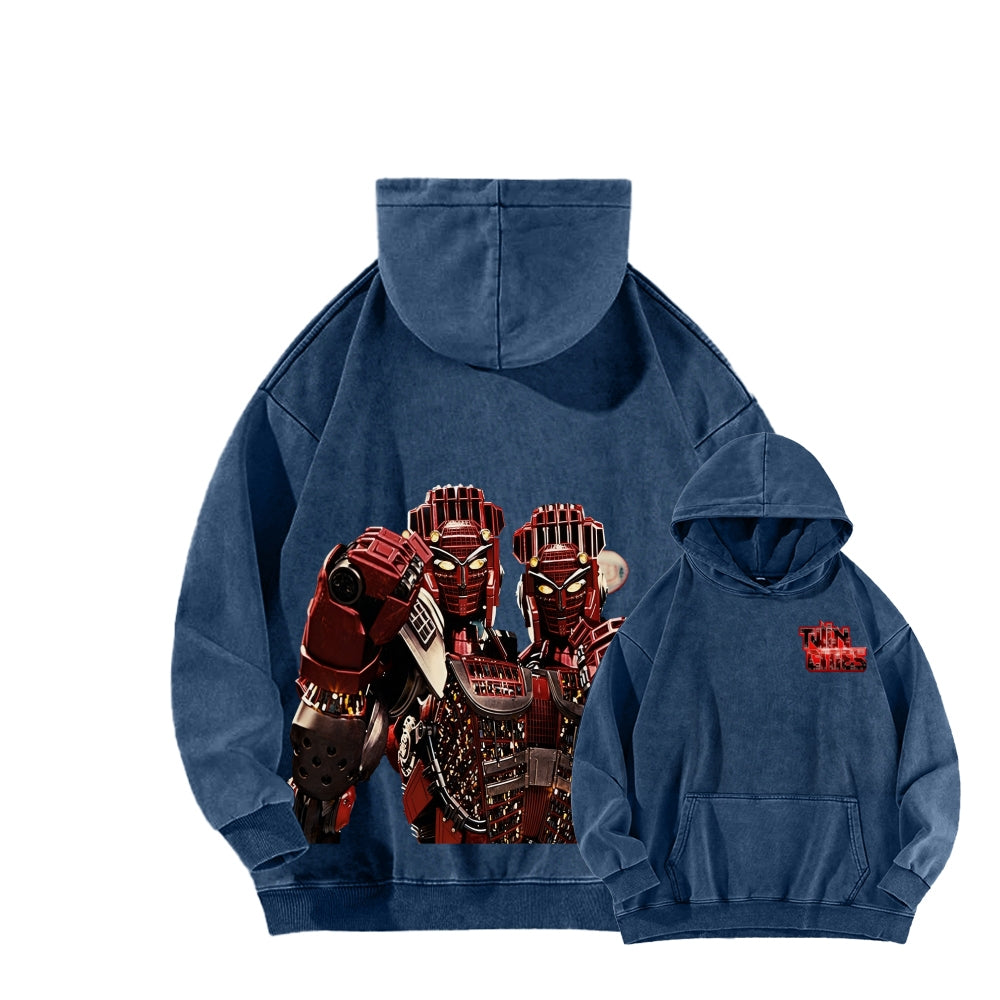 Real Steel Unisex Washed Hoodie 2601018345