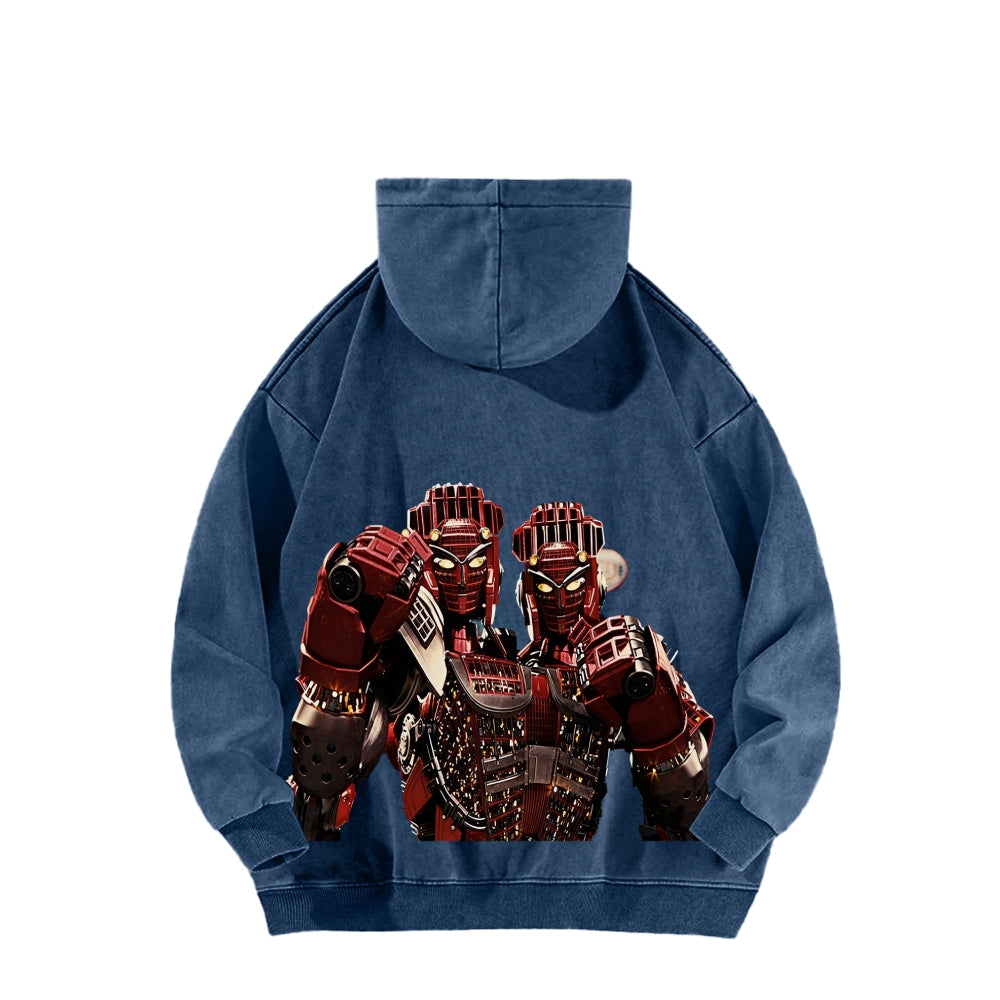 Real Steel Unisex Washed Hoodie 2601018345