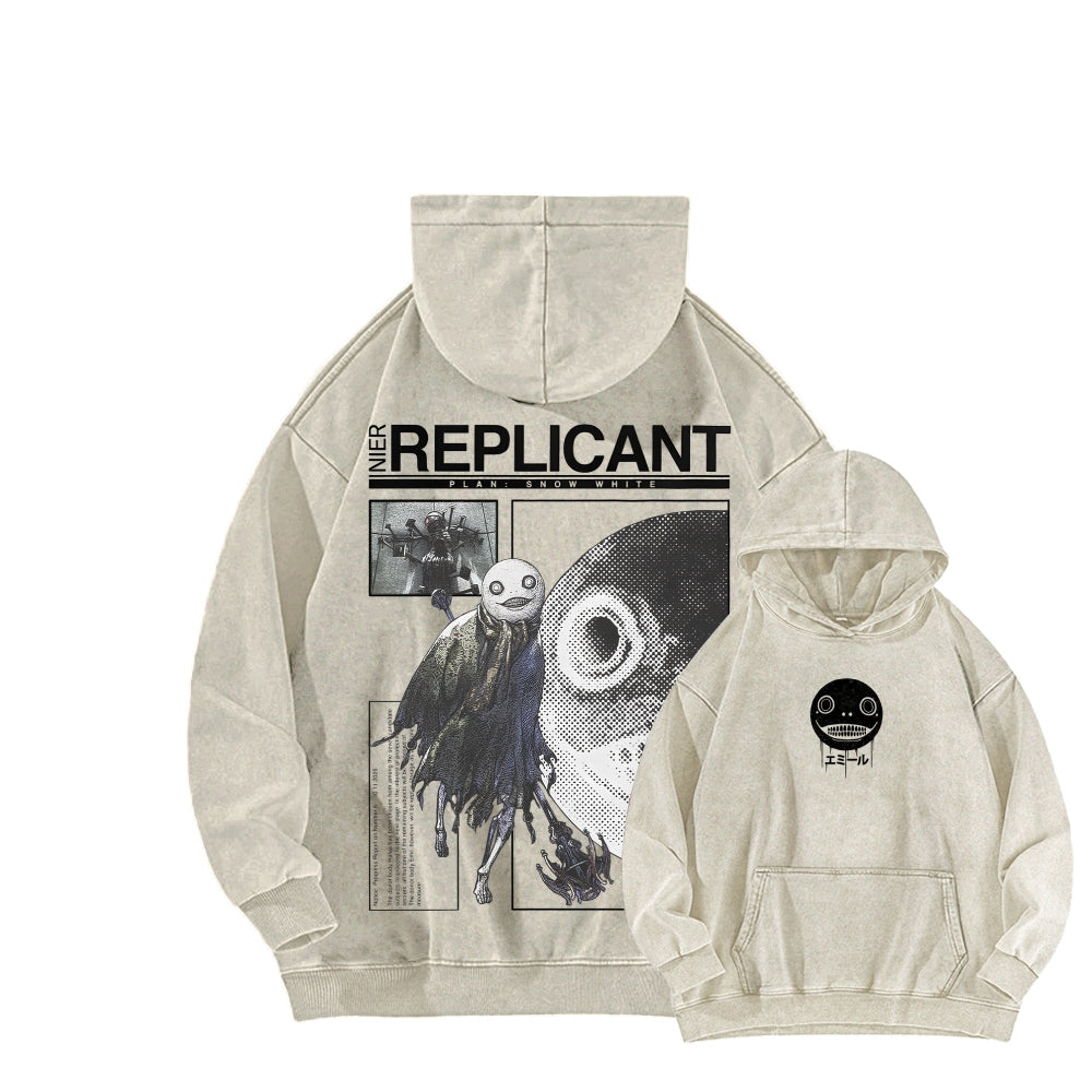 Nier: Automata Unisex Washed Hoodie 2601019033
