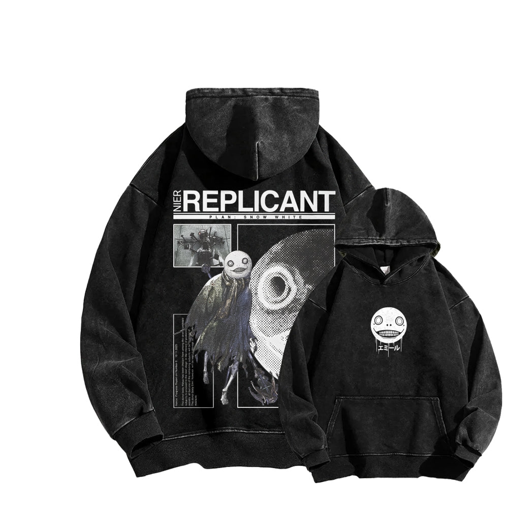 Nier: Automata Unisex Washed Hoodie 2601019033