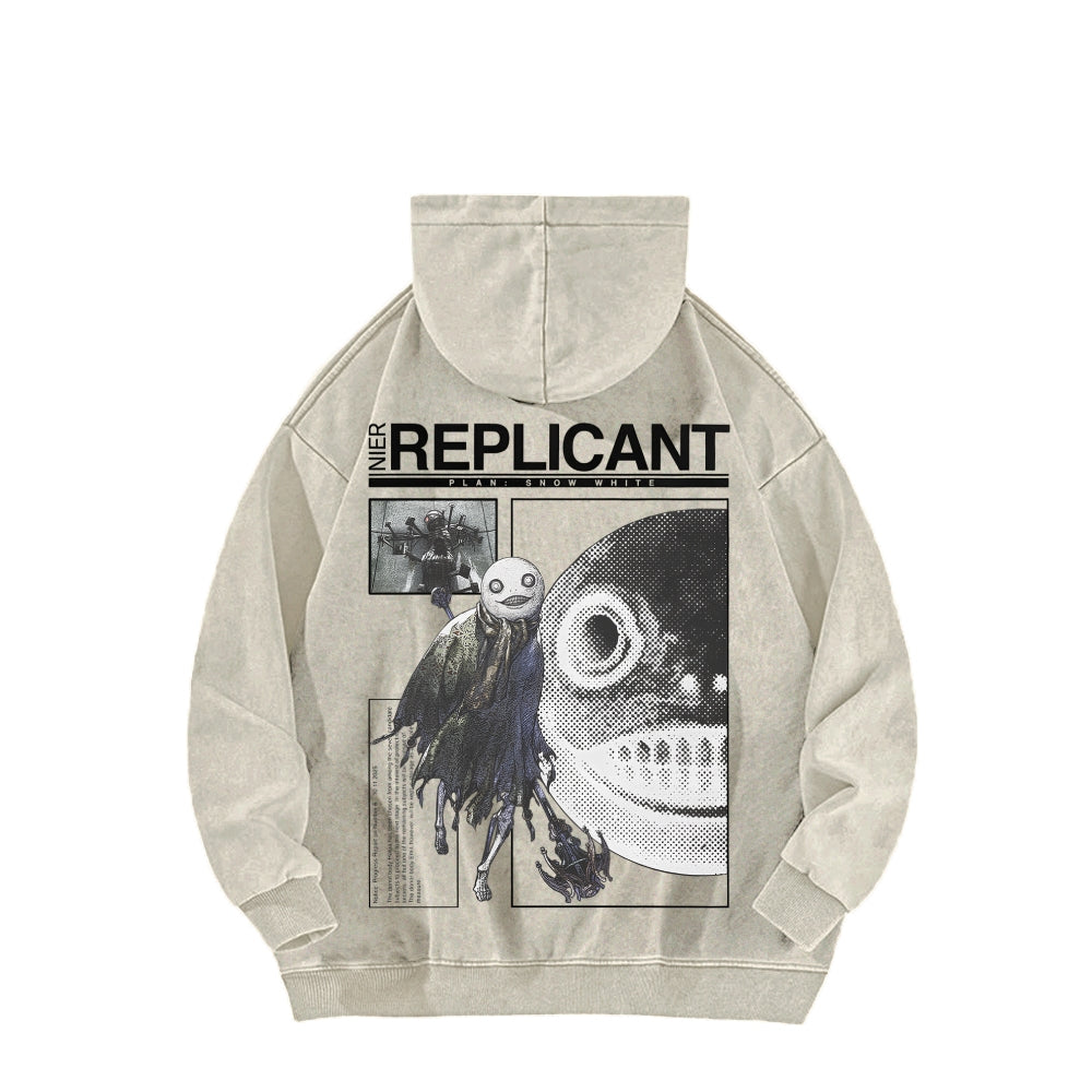 Nier: Automata Unisex Washed Hoodie 2601019033