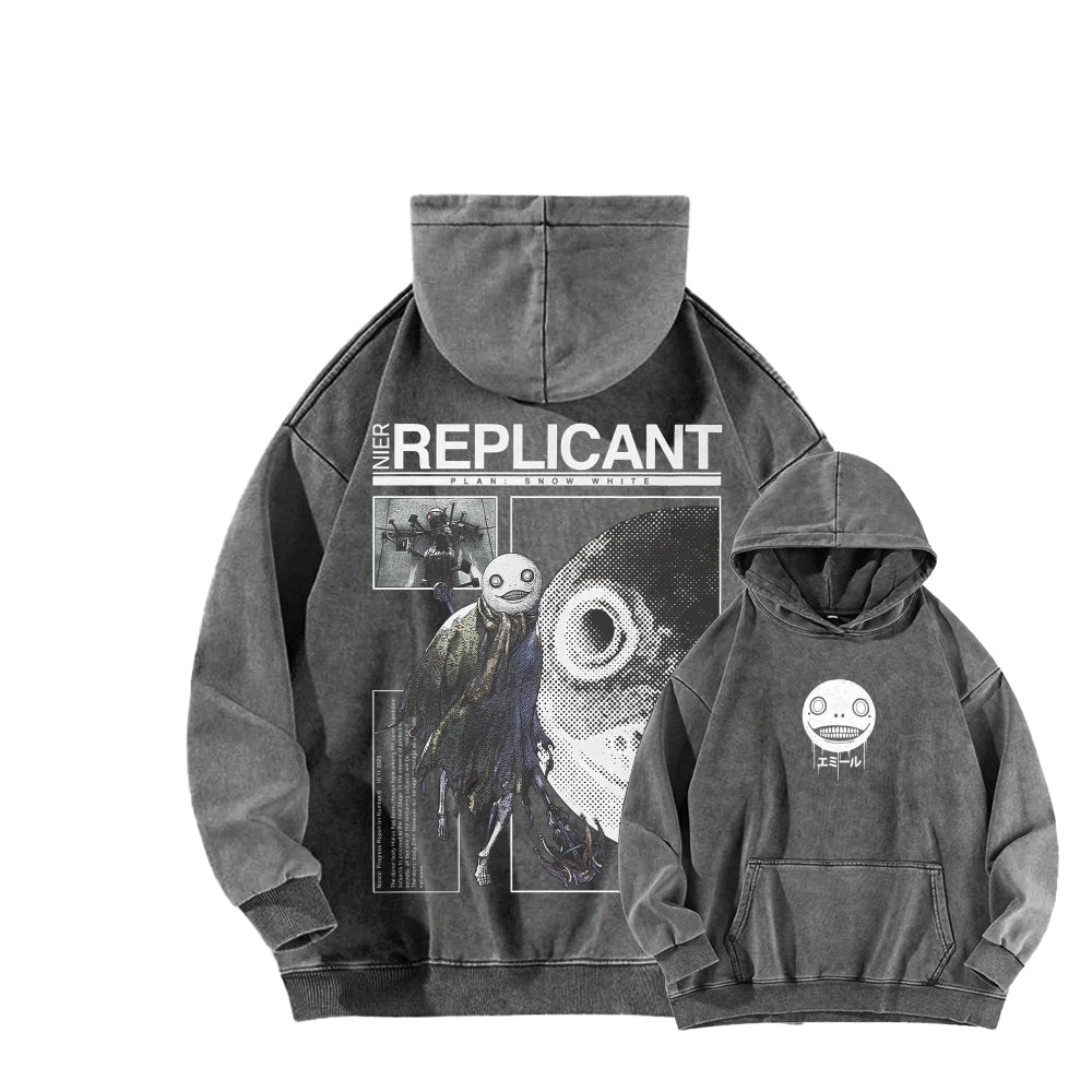 Nier: Automata Unisex Washed Hoodie 2601019033