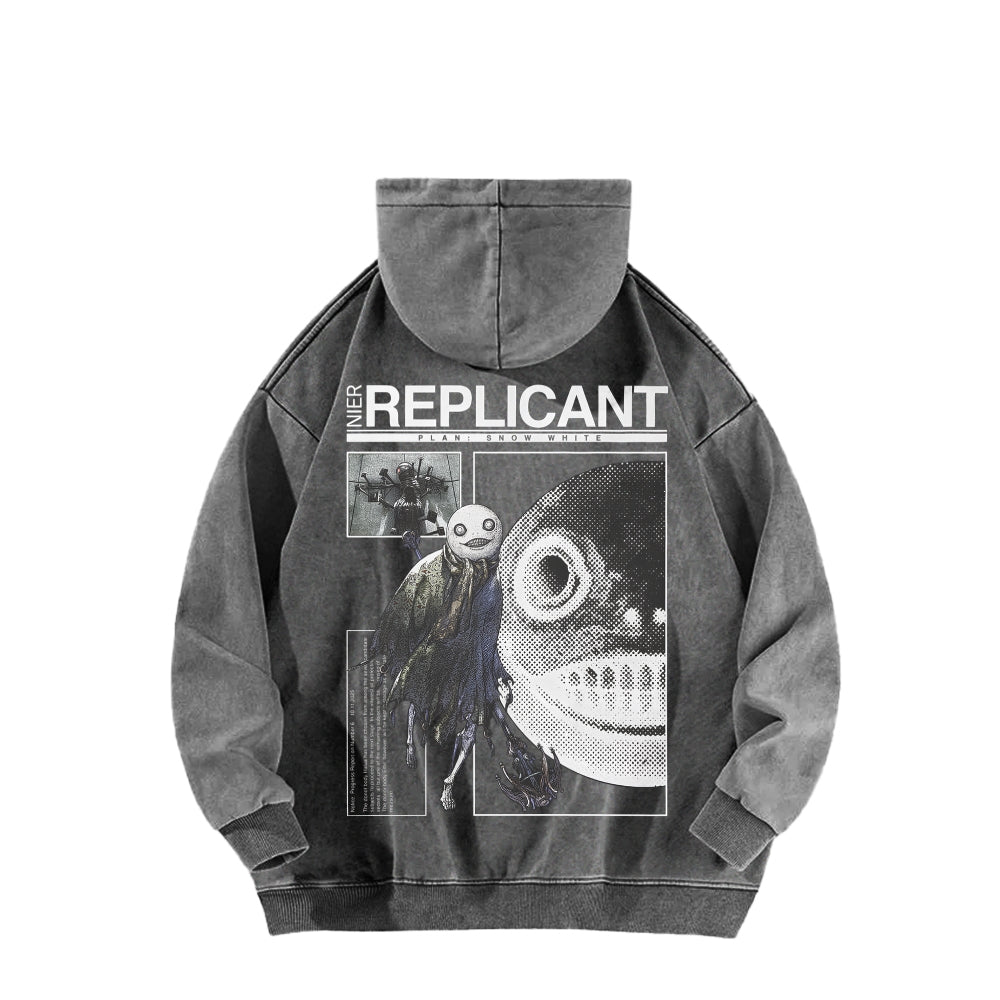 Nier: Automata Unisex Washed Hoodie 2601019033