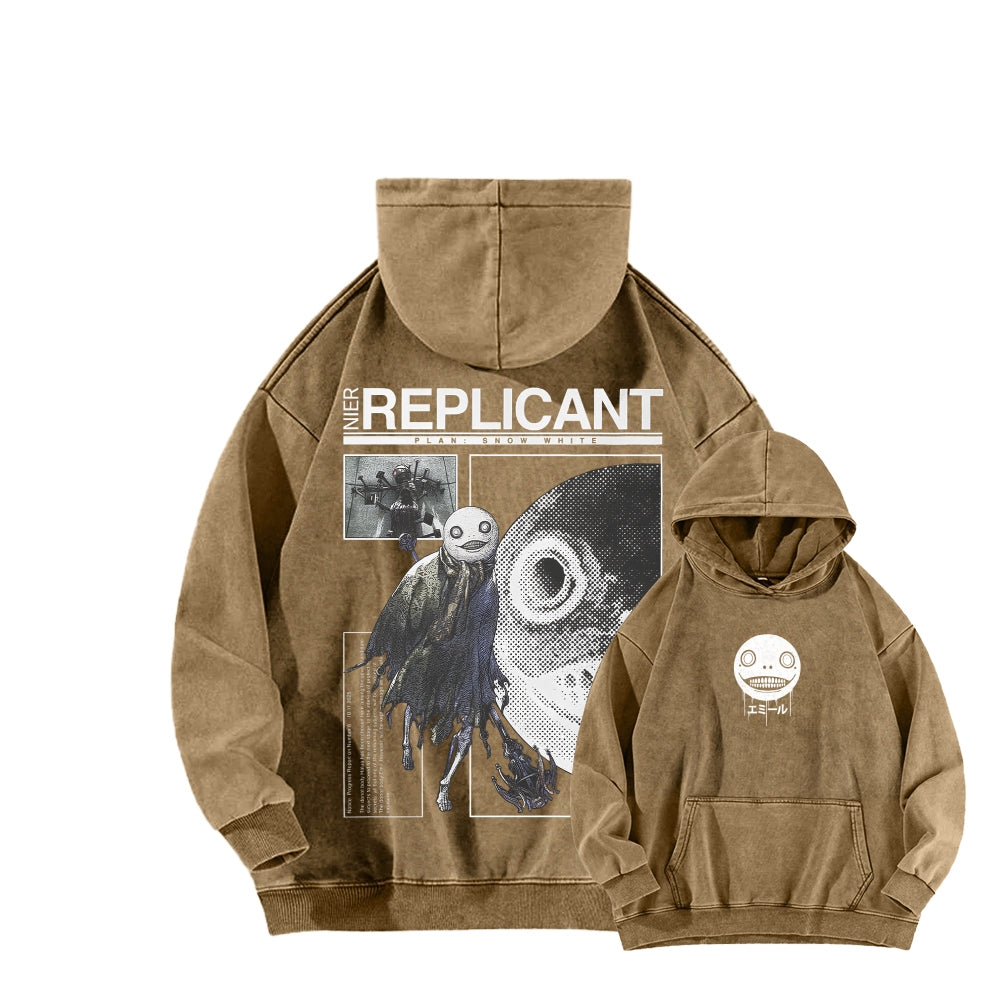 Nier: Automata Unisex Washed Hoodie 2601019033