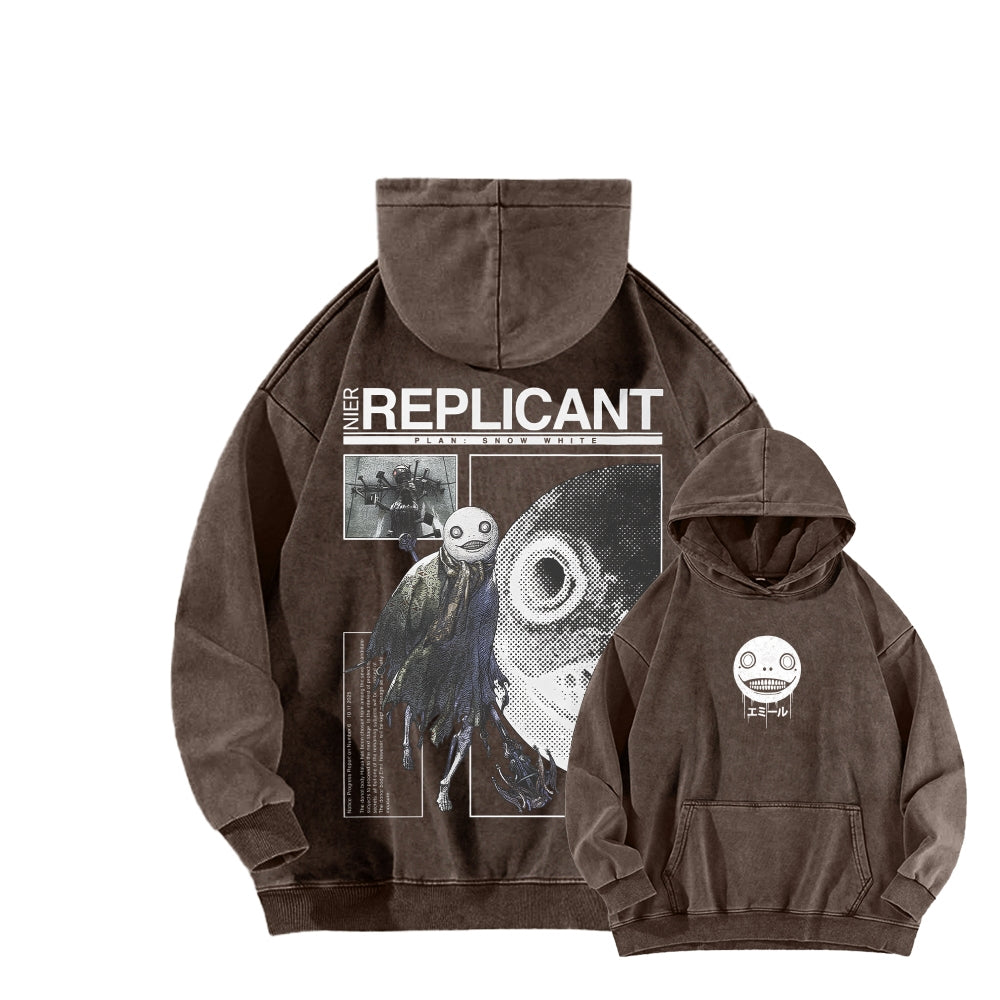 Nier: Automata Unisex Washed Hoodie 2601019033