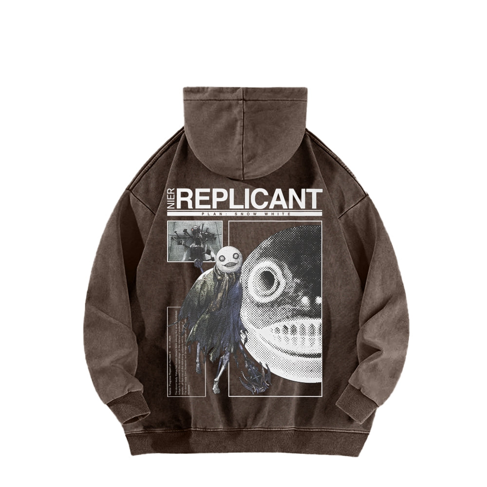 Nier: Automata Unisex Washed Hoodie 2601019033