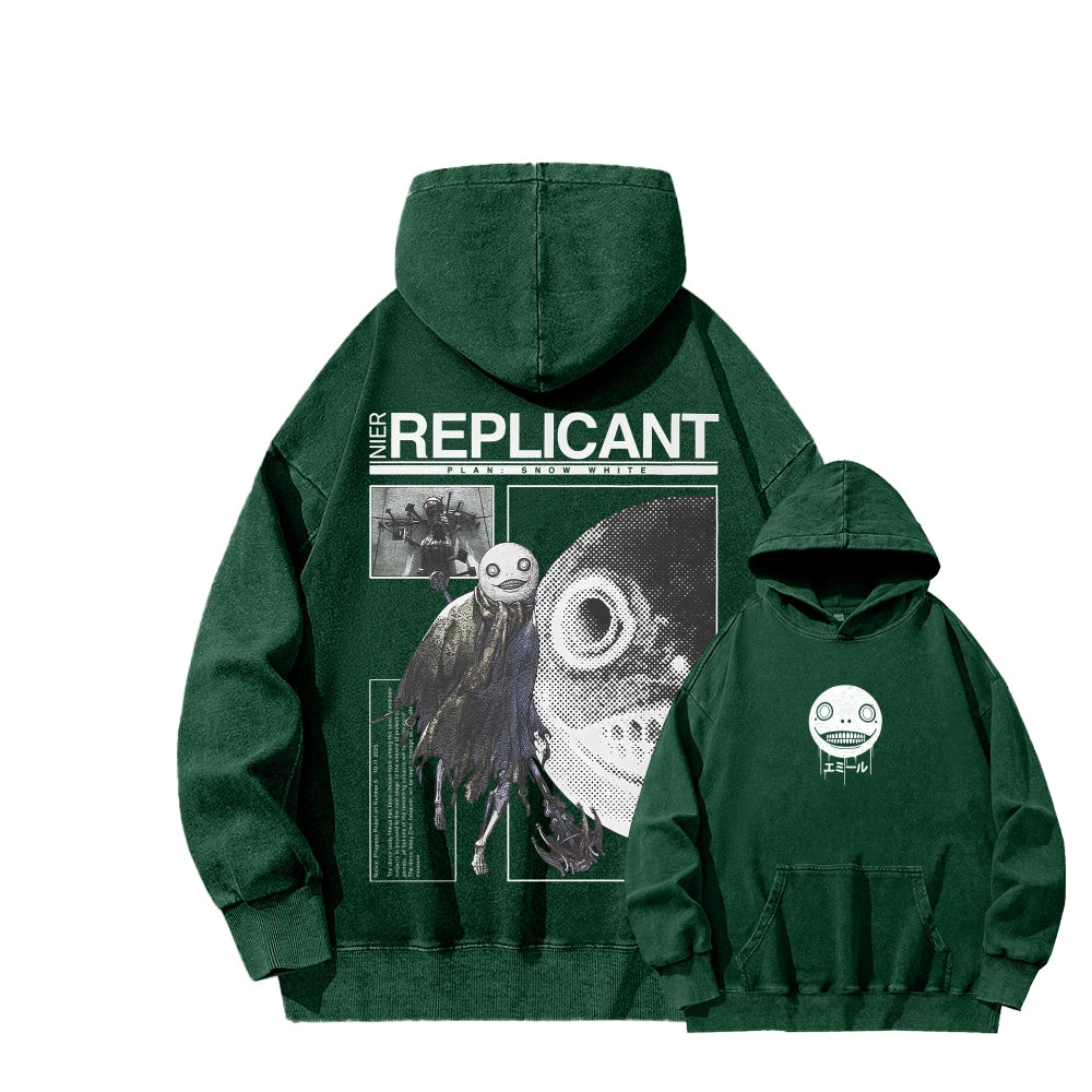 Nier: Automata Unisex Washed Hoodie 2601019033