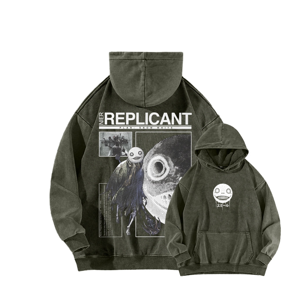 Nier: Automata Unisex Washed Hoodie 2601019033