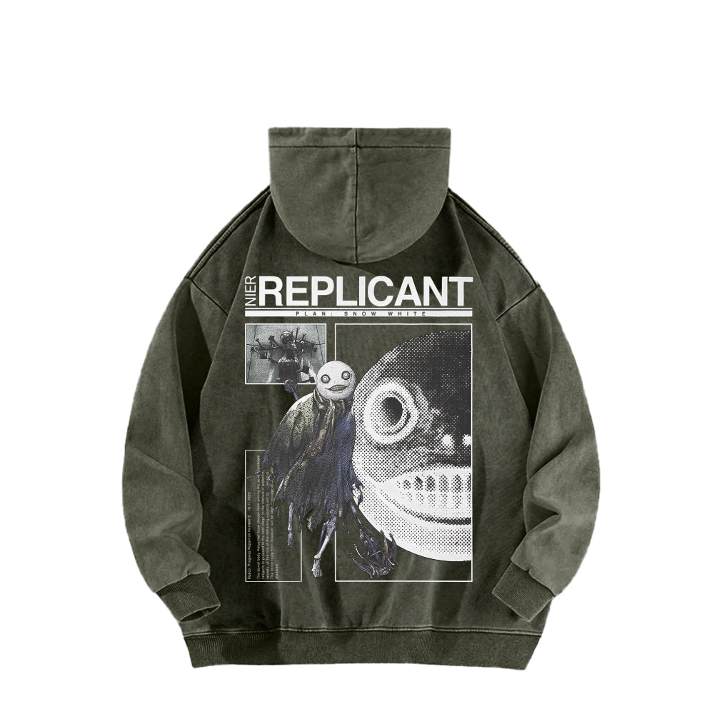 Nier: Automata Unisex Washed Hoodie 2601019033