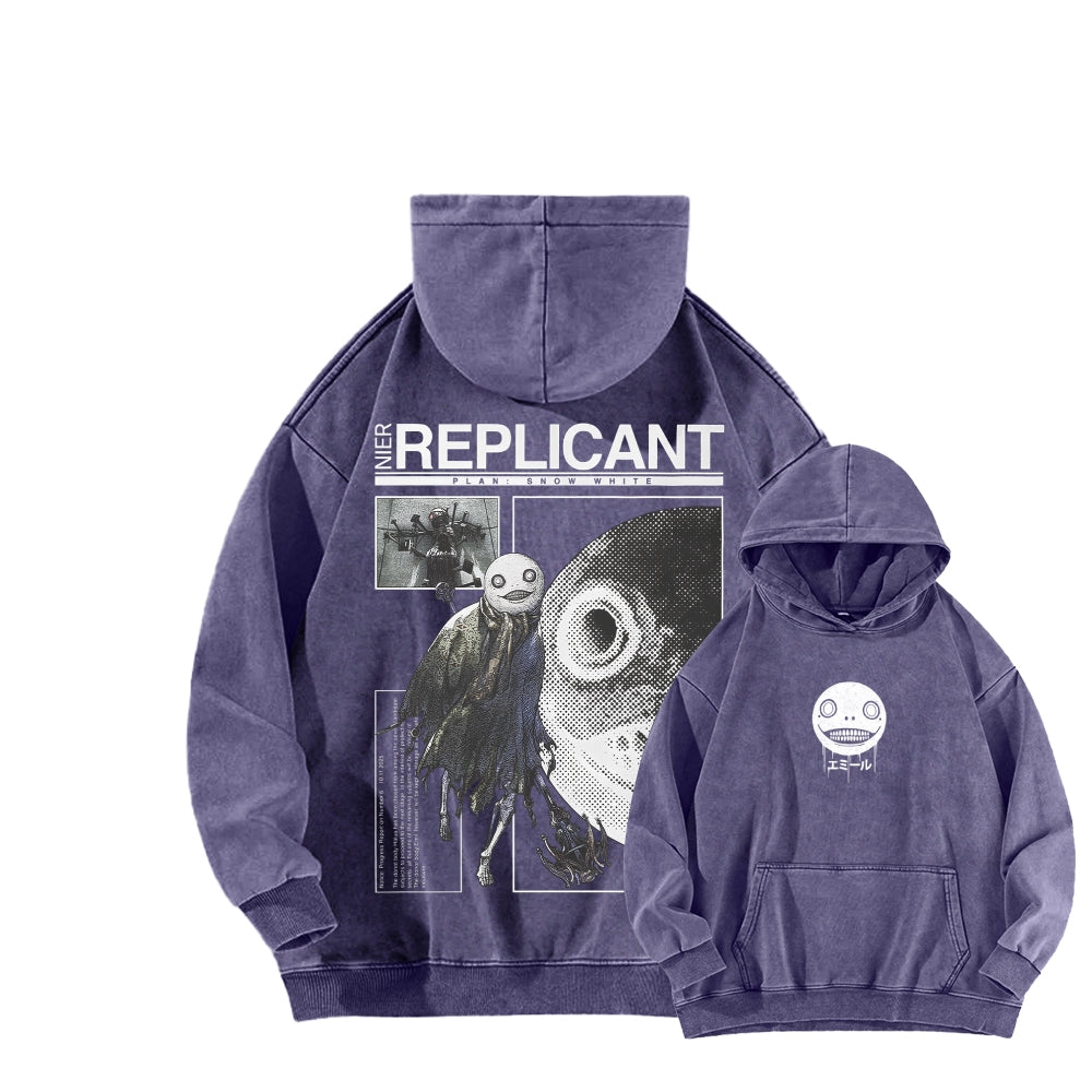 Nier: Automata Unisex Washed Hoodie 2601019033