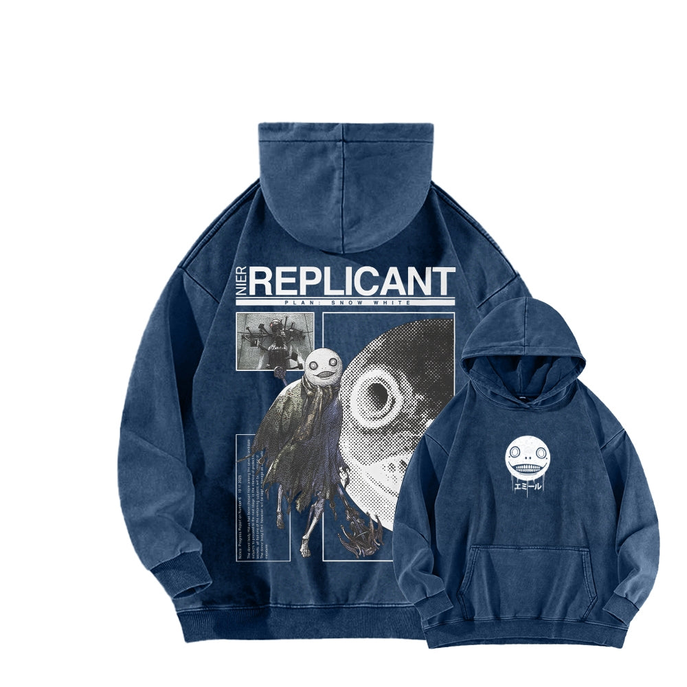 Nier: Automata Unisex Washed Hoodie 2601019033