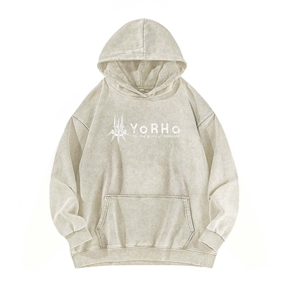Nier: Automata Unisex Washed Hoodie 2601019044