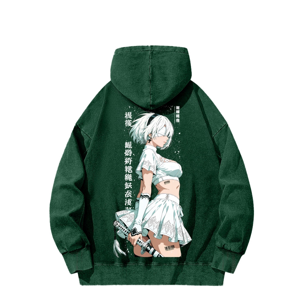 Nier: Automata Unisex Washed Hoodie 2601019044