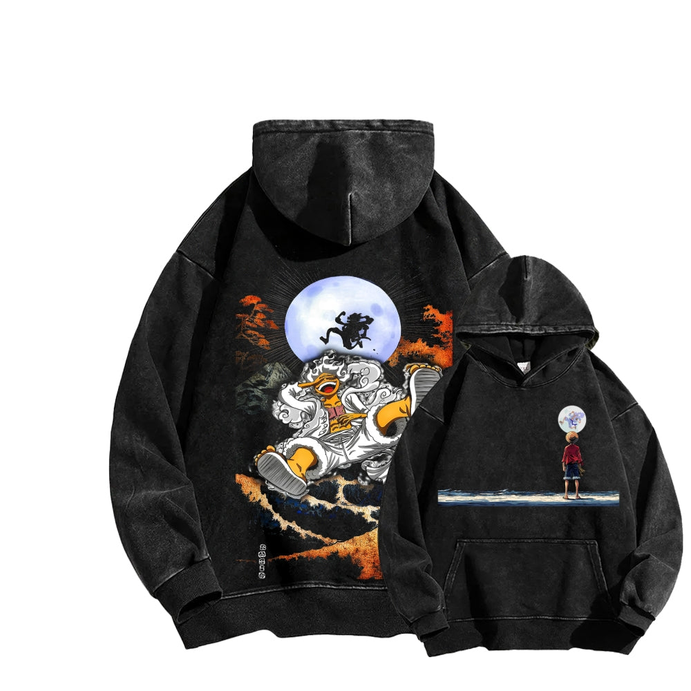 One Piece Unisex Washed Hoodie 2602000843