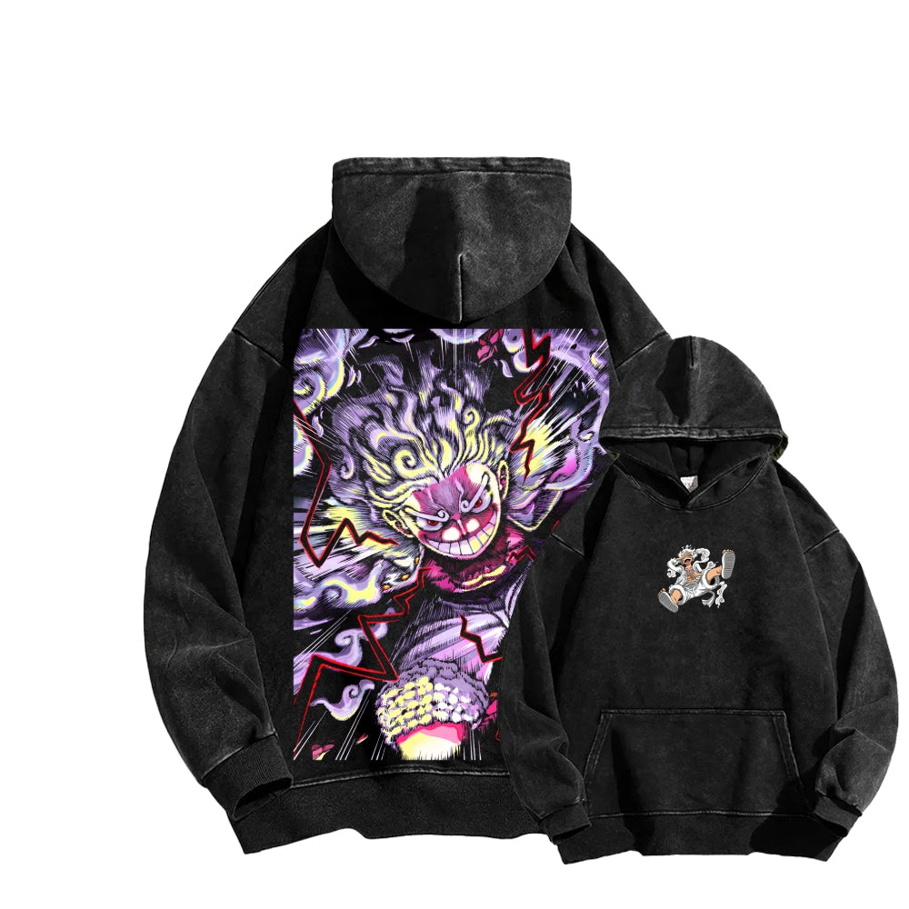 One Piece Unisex Washed Hoodie 2602000897