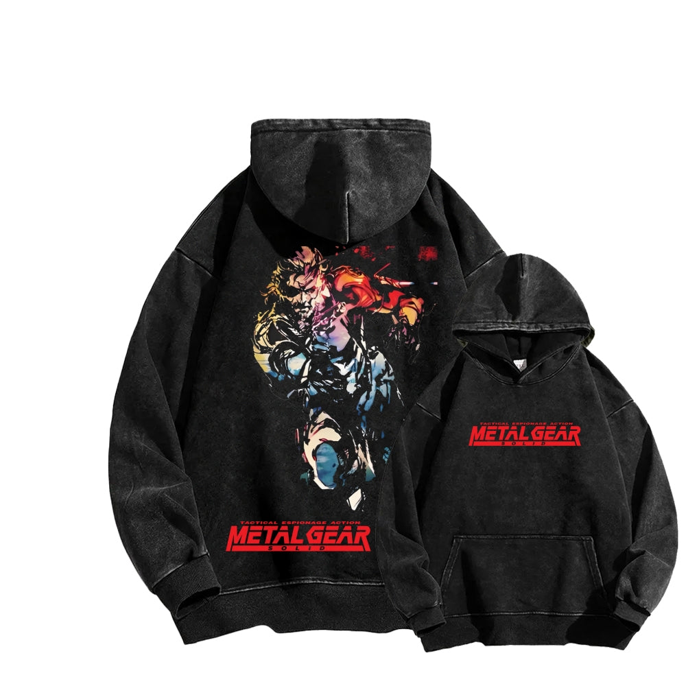 Metal Gear Solid Unisex Washed Hoodie 2602000926